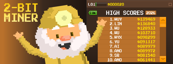 2-Bit Miner High Scores